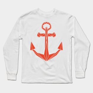 Red poly ancor Long Sleeve T-Shirt